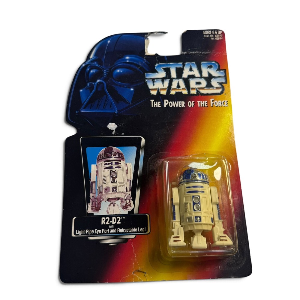 Star Wars The Power of the Force R2-D2 Action Figure Kenner 1995 Red Card 69574